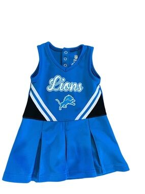 NFL Team Apparel Detroit Lions Kids Cheerleading‎ Dress 2T
